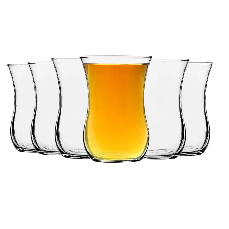 115ml Klasik Glass Turkish Tea Cups - Pack of Six - By LAV