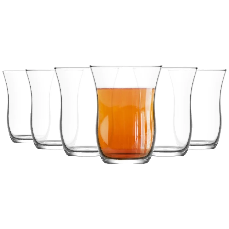 95ml Harman Glass Turkish Tea Cups - Pack of Six - By LAV