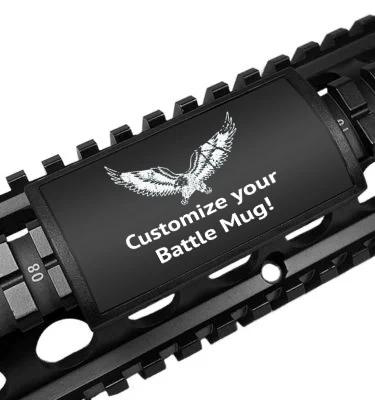 Battle Mug Custom Gun Rail – Large – Engraved