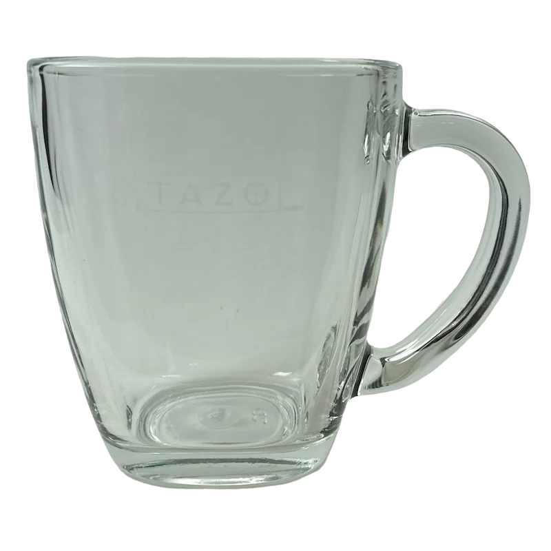 Clear Glass Square Mug Tazo Starbucks