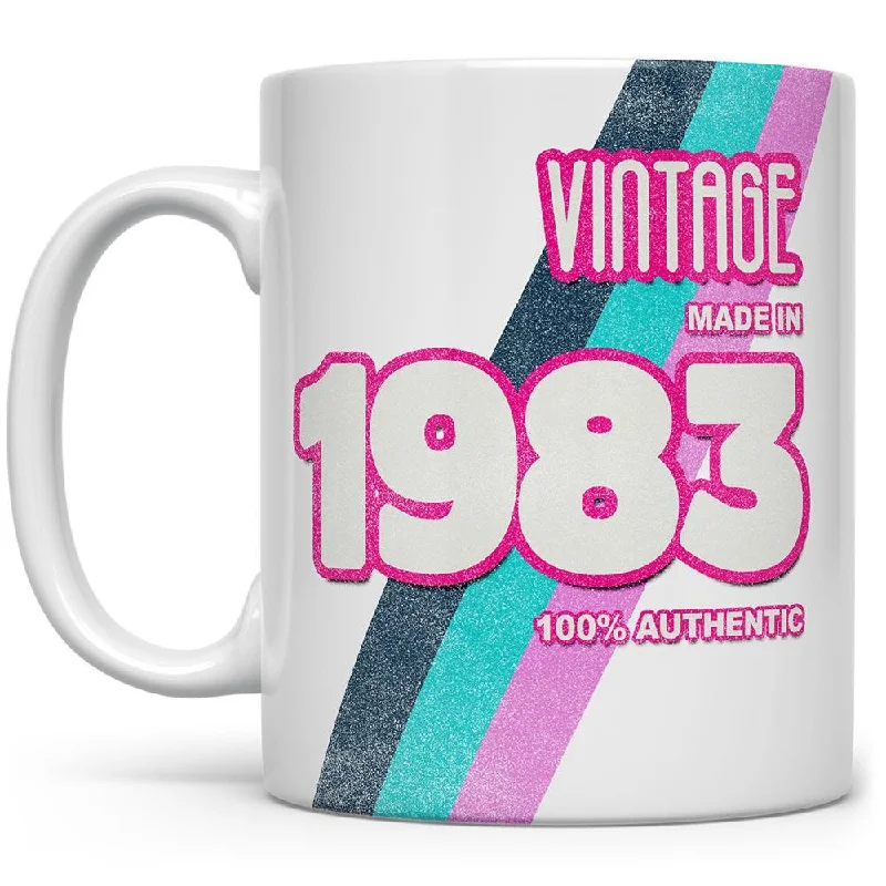 Custom Birth Year 1980's Retro Coffee Mug