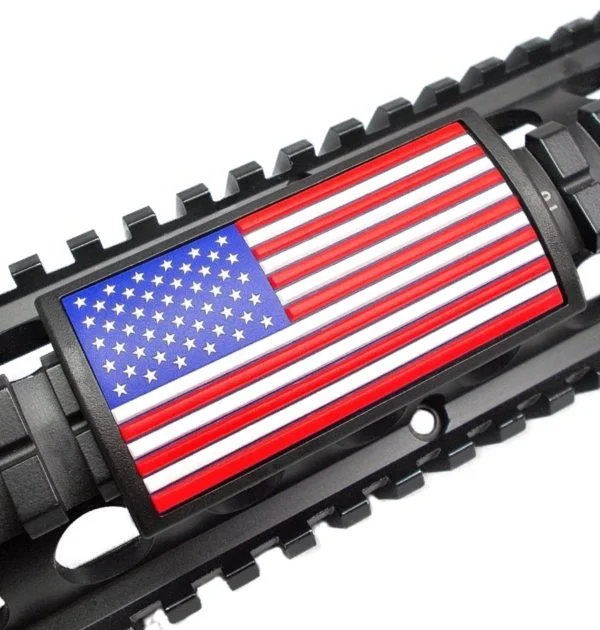 Custom Gun Rails – Red / White / Blue Flag – Stars Left