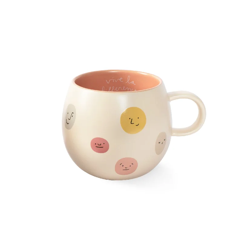 FUNNY FACES ROUND MUG