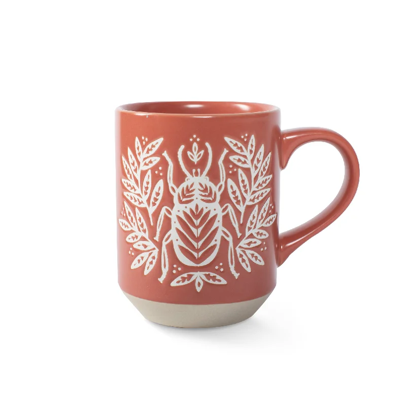 JT BEETLE STONEWARE MUG