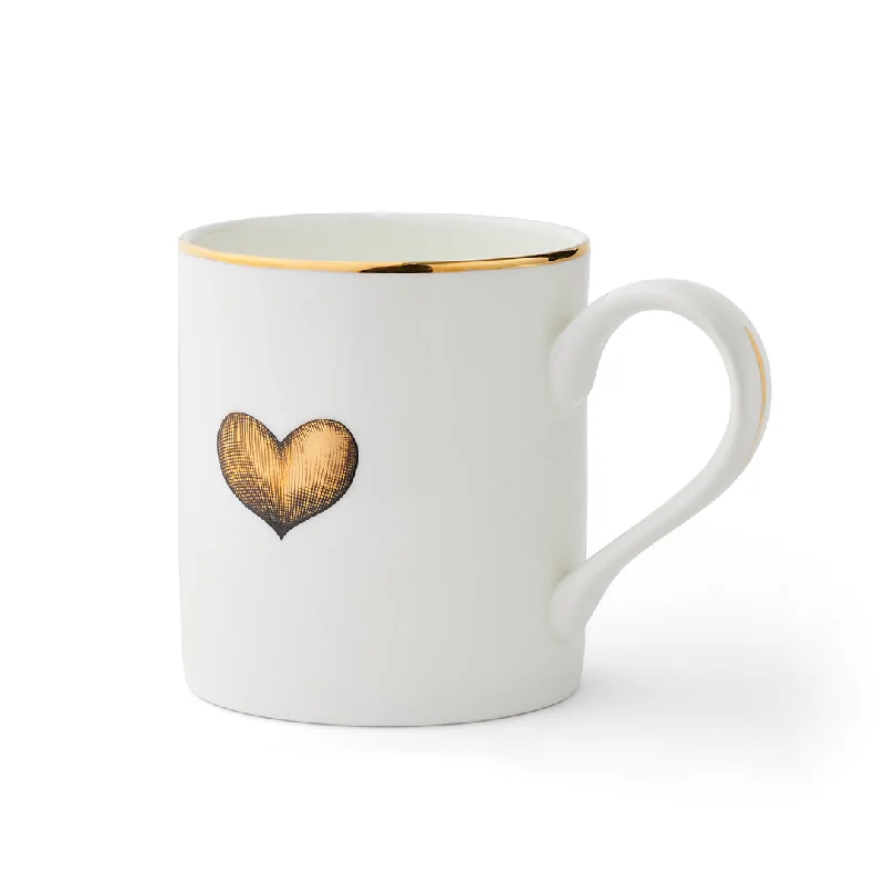 Gold Heart Majestic Mug