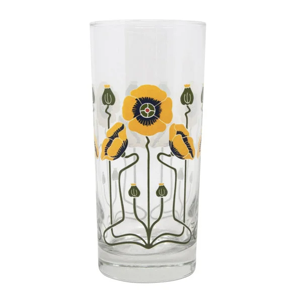 Golden Poppy Collins Glass