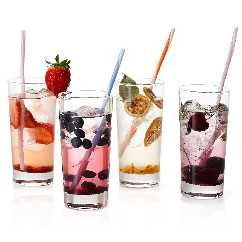 GoodGlassware Highball Drinking Glasses (Set of 4)