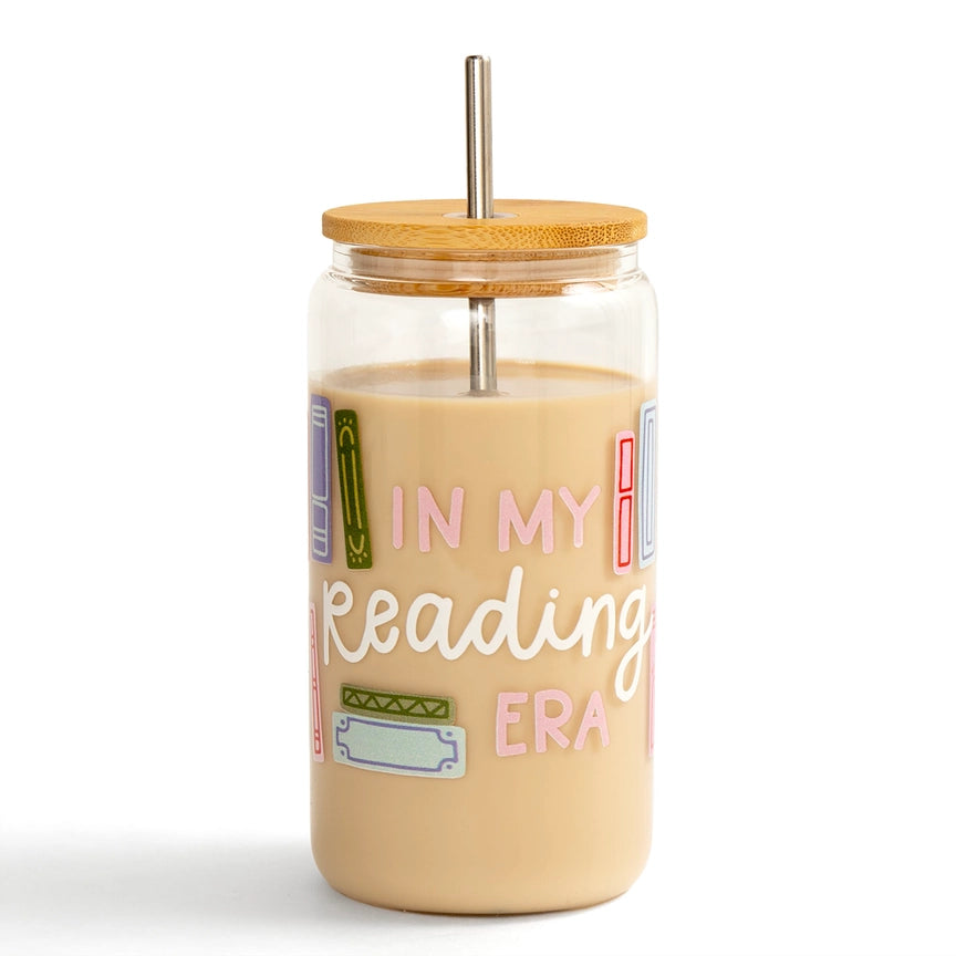 In My Reading Era Glass Tumbler