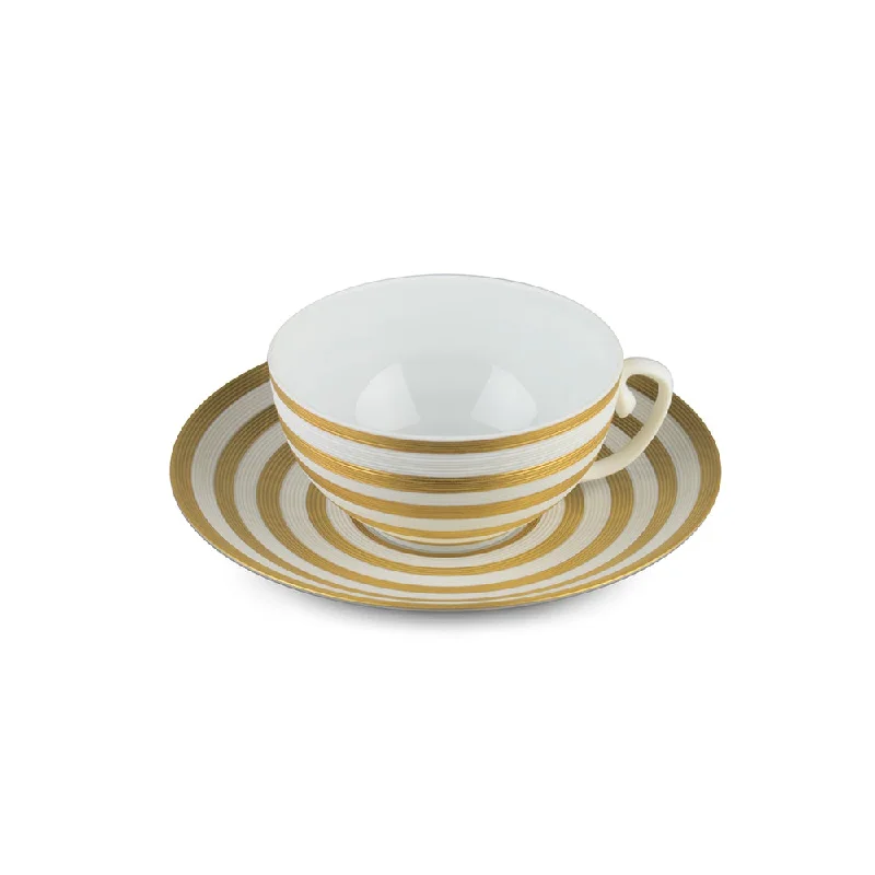 Hemisphere Gold Stripe Teacup