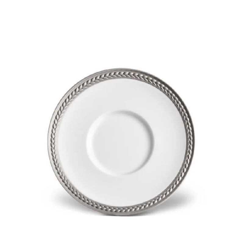 Soie Tressee Platinum Saucer