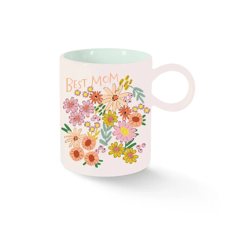 BEST MOM FLORAL MUG