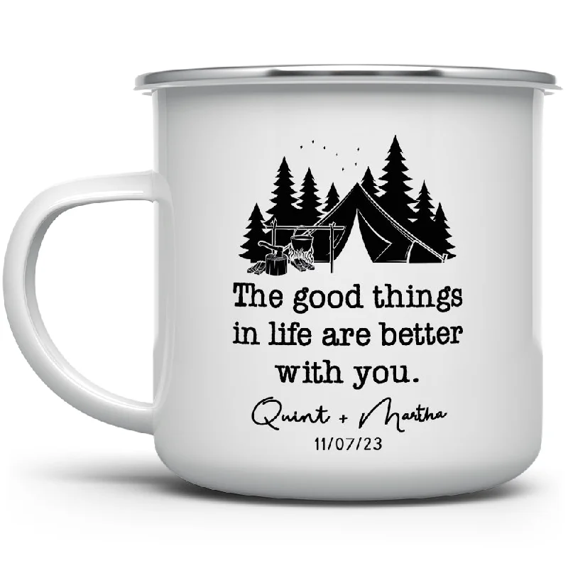 Personalized Couples Camp Mug - The Good Things in Life