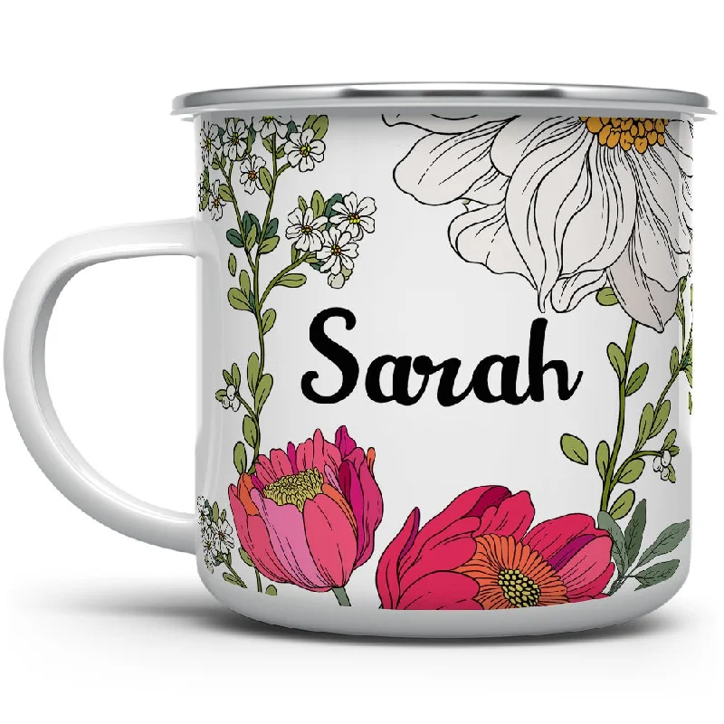 Personalized Name Botanical Camp Mug