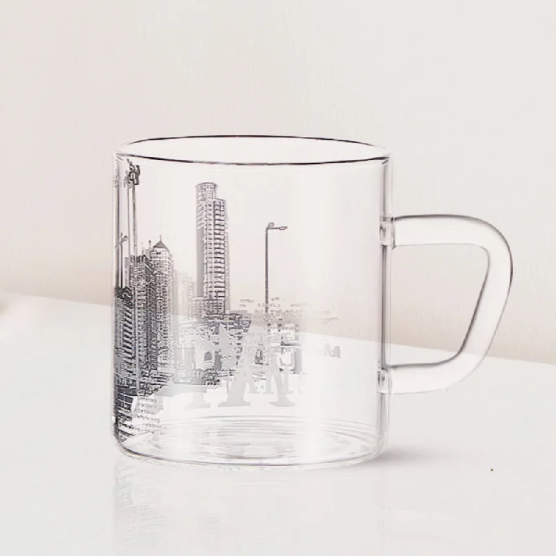 Roma Glass Mug, Set of 6