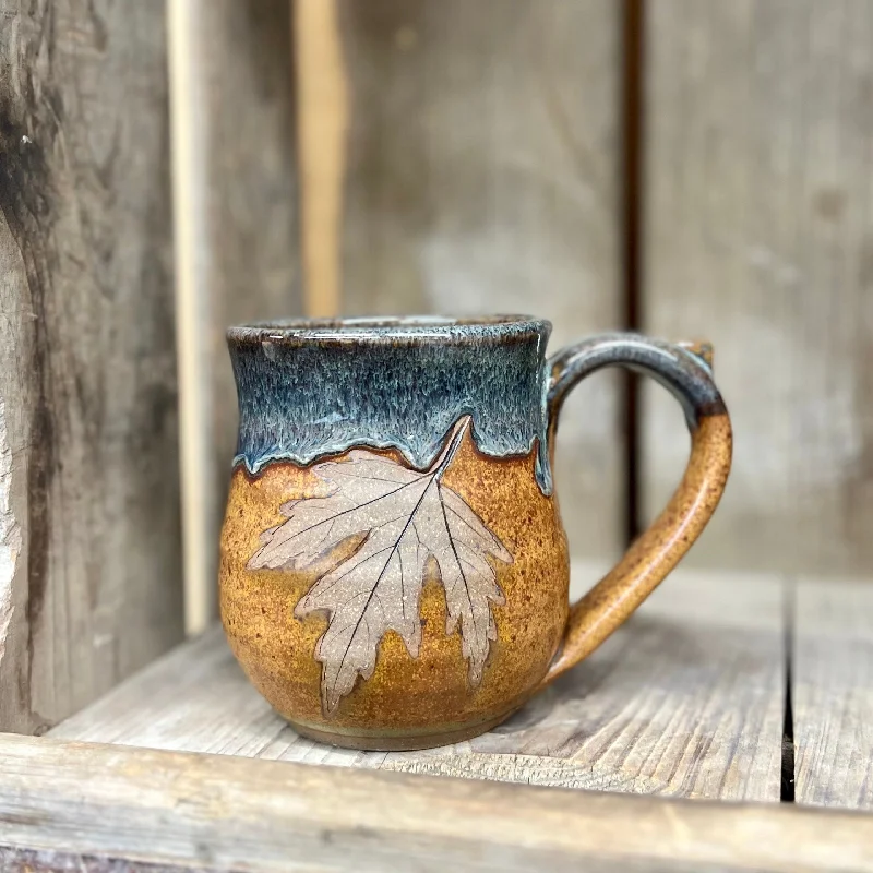 Round Leaf Mug {Autumn Storm}