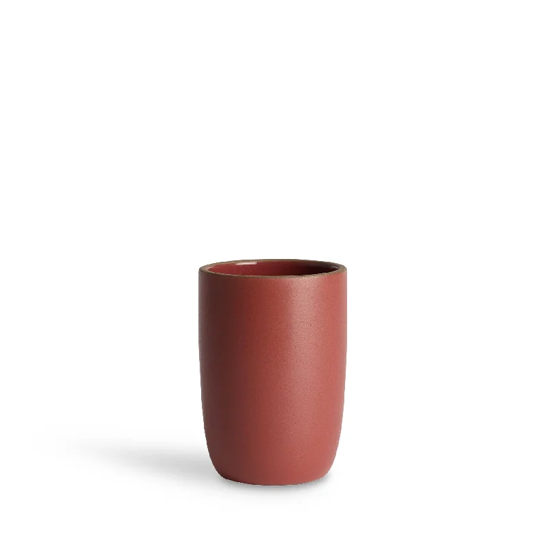 Tall Modern Cup in Red Plum/Chile