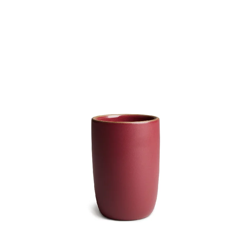 Tall Modern Cup in Red Plum/Currant