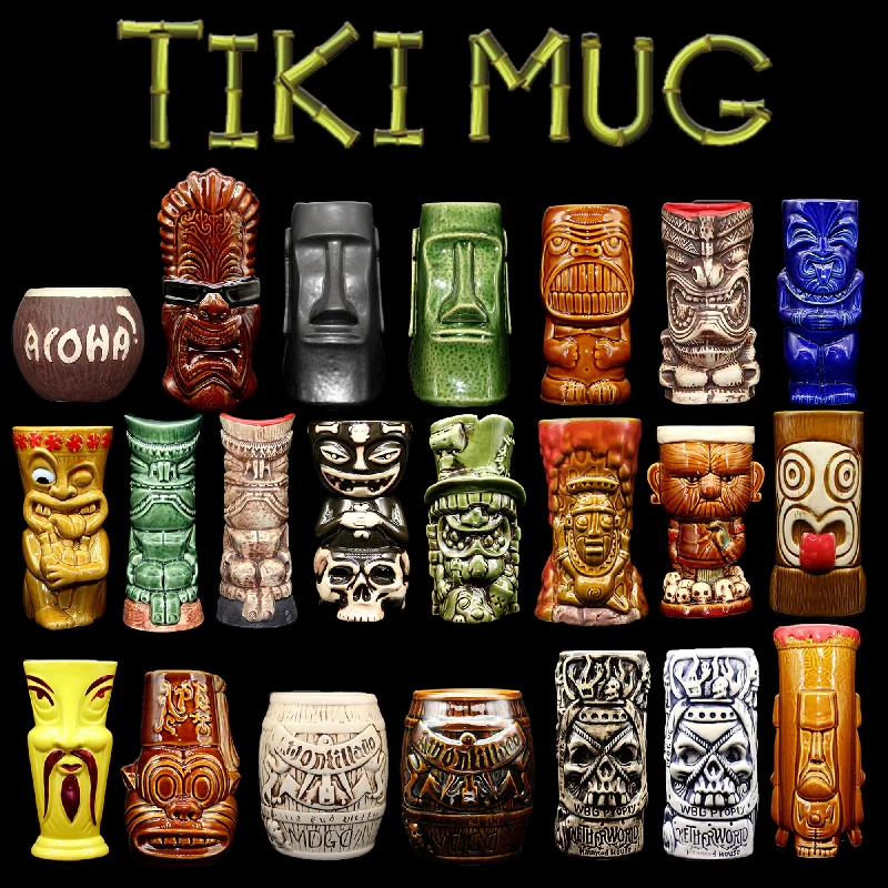 Tiki bar tiki MUG tiki keller Hawaii cocktail glass Martini ceramic mugs