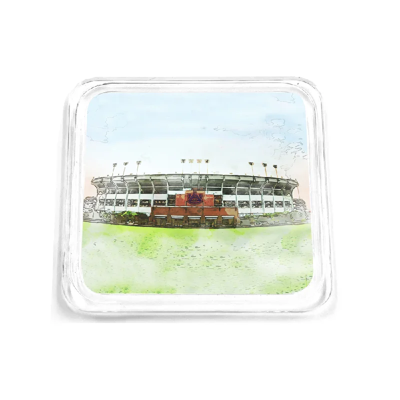 Auburn Tigers - Jordan Hare Stadium Watercolor Drink Coaster