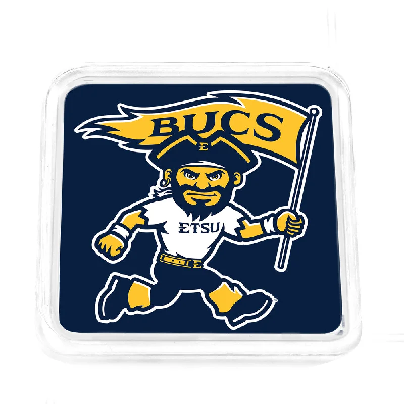 ETSU Bucs - Bucky Spirit Blue Drink Coaster