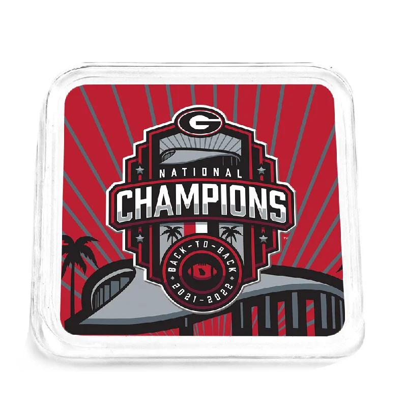 Georgia Bulldogs - Georgia National Champions SoFi Stadium Drink Coaster