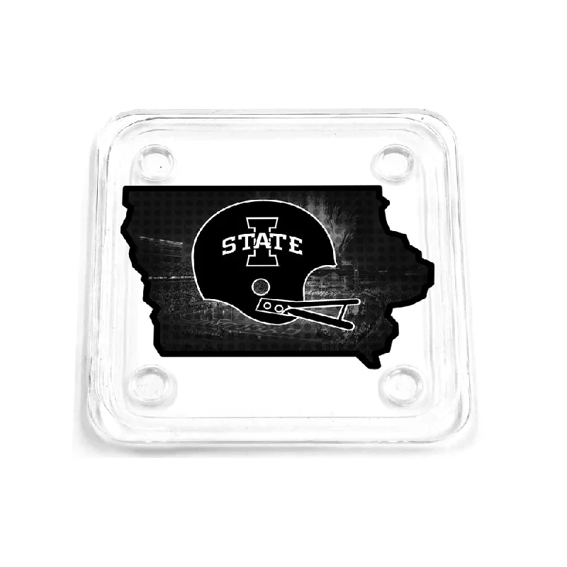 Iowa State Cyclones - Iowa State B&W Drink Coaster