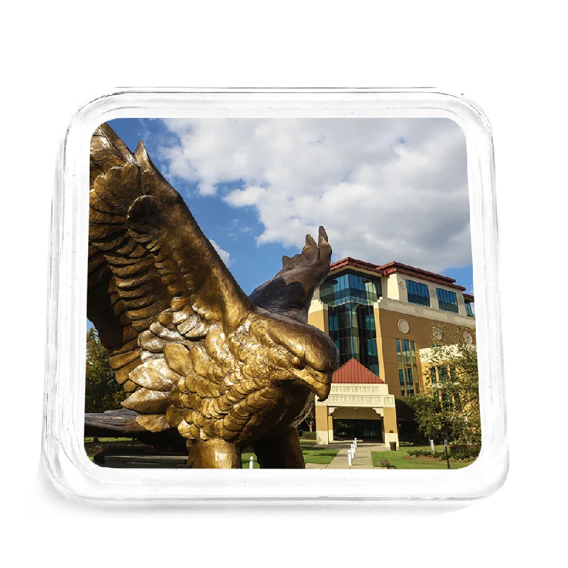 Louisiana Monroe Warhawks - Warhawk Statue Drink Coaster