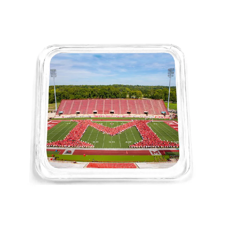 Miami RedHawks - Love and Honor Celebration Miami M Drink Coaster