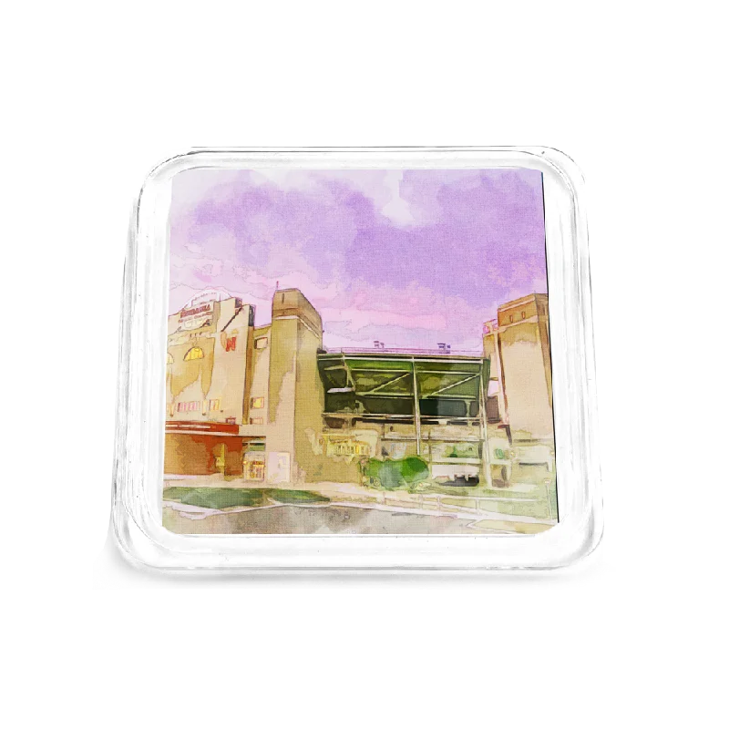 Nebraska Cornhuskers - Memorial Stadium Watercolor Drink Coaster