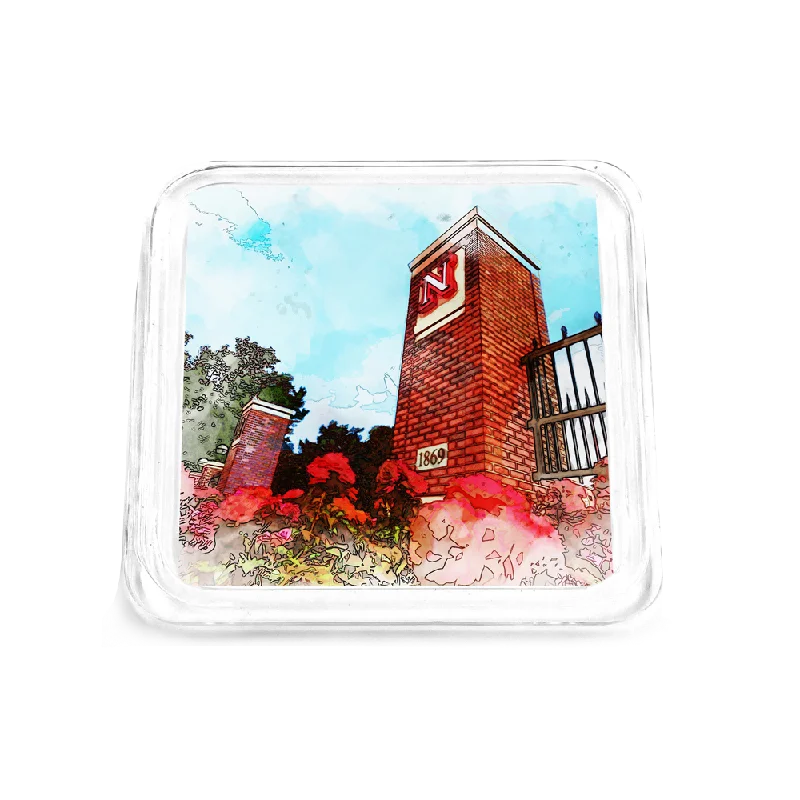 Nebraska Cornhuskers - Nebraska Gateway Watercolor Drink Coaster