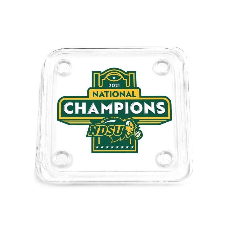 North Dakota State Bison - 2021 National Champions NDSU Drink Coaster