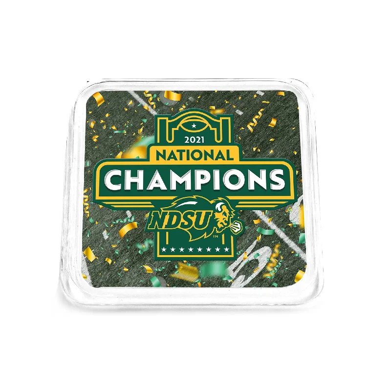 North Dakota State Bison - FCS 2021 National Champions NDSU Drink Coaster