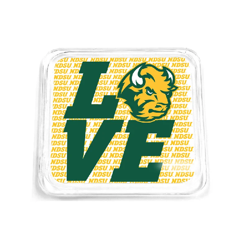 North Dakota State Bison - Love NDSU Drink Coaster