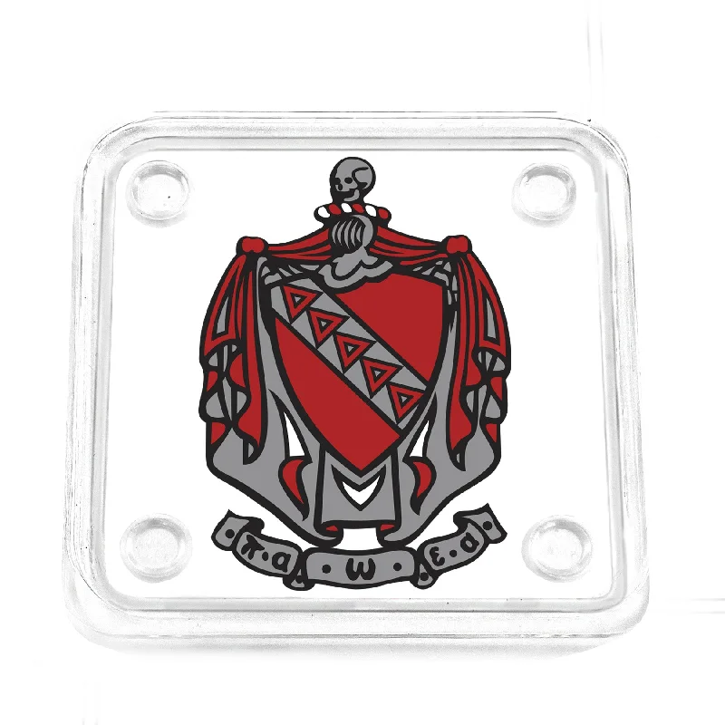 Tau Kappa Epsilon -  TKE Coat of Arms Acrylic Drink Coaster