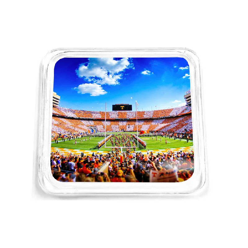 Tennessee Volunteers - Checkerboard Running Thru The T Drink Coaster