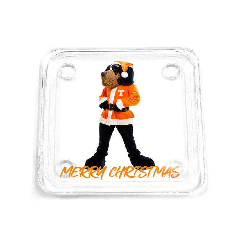 Tennessee Volunteers - Smokey Santa Merry Christmas Drink Coaster