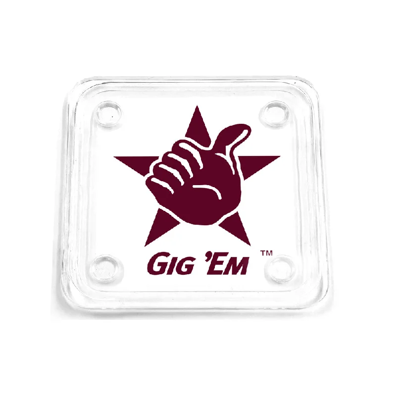 Texas A&M - Gig 'Em Drink Coaster