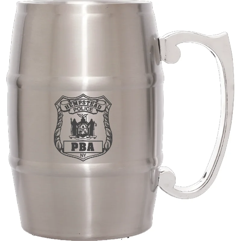 17 oz. Stainless Steel Barrel Mug with Handle - LZR