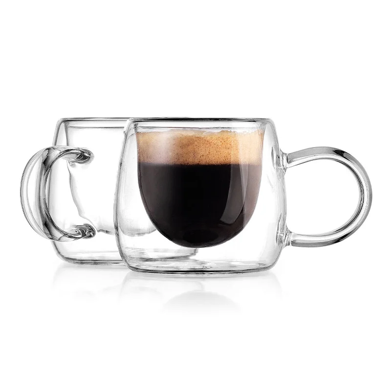 Alesia Espresso Double Wall Mug, Set of 2