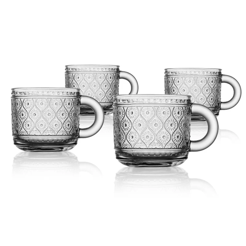 Claro Clear Espresso Mug, Set of 4