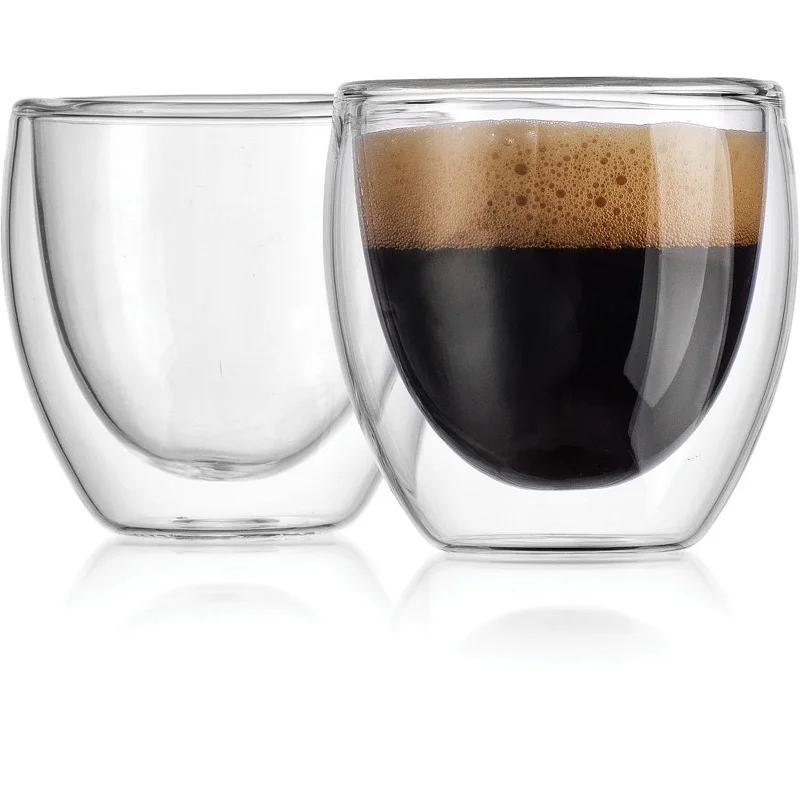 Coffee Double Wall Espresso Tumbler Small, Set of 2