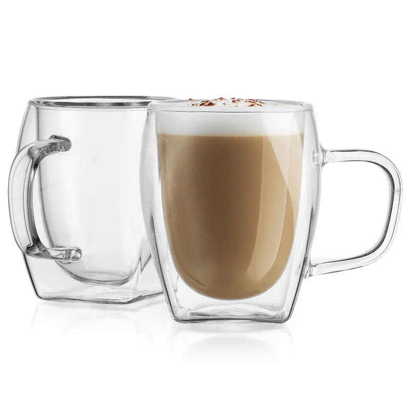 Contessa Cappuccino Double Wall Mug, Set of 2