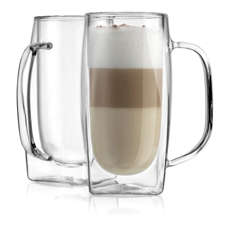 Contessa Latte Double Wall Mug Large, Set of 2