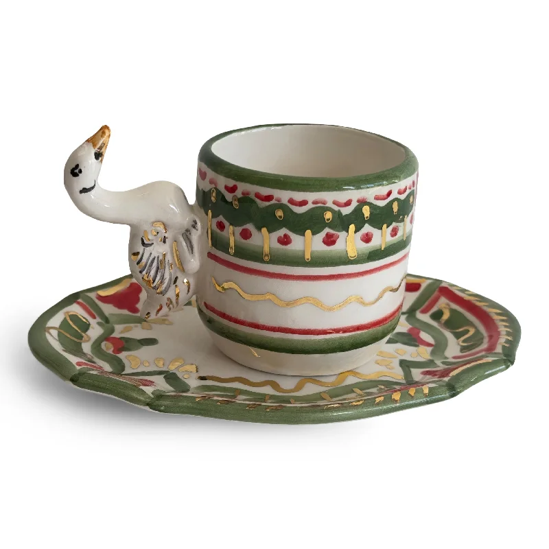 Contrade 24kt Espresso Cup & Saucer, 4 oz : Goose