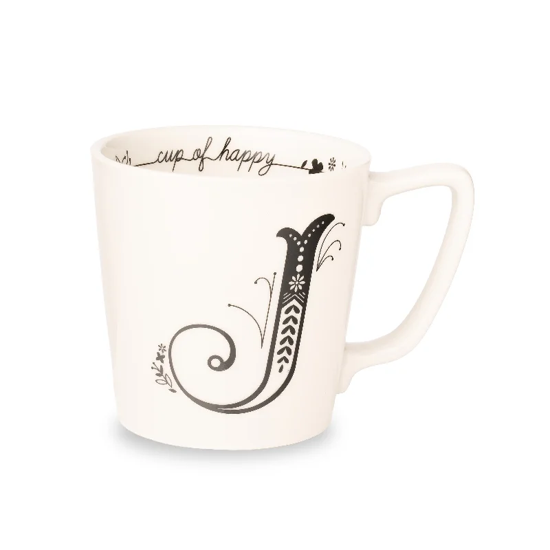 Cup of Happy Letter Mug J