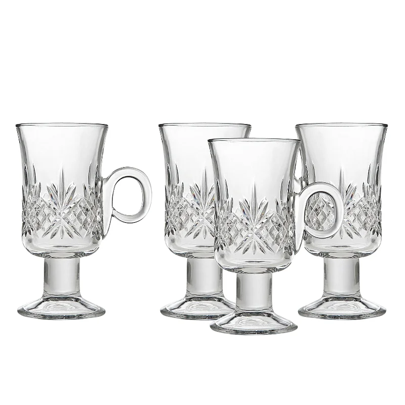 Dublin Crystal Irish Coffee Mug, Set of 4