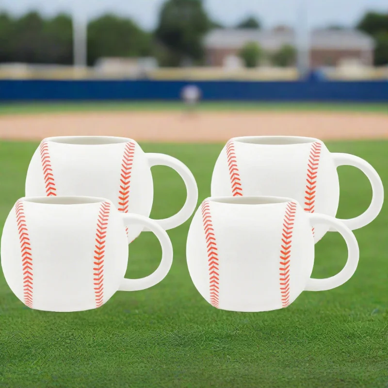 Godinger League Baseball Mug, Set of 4