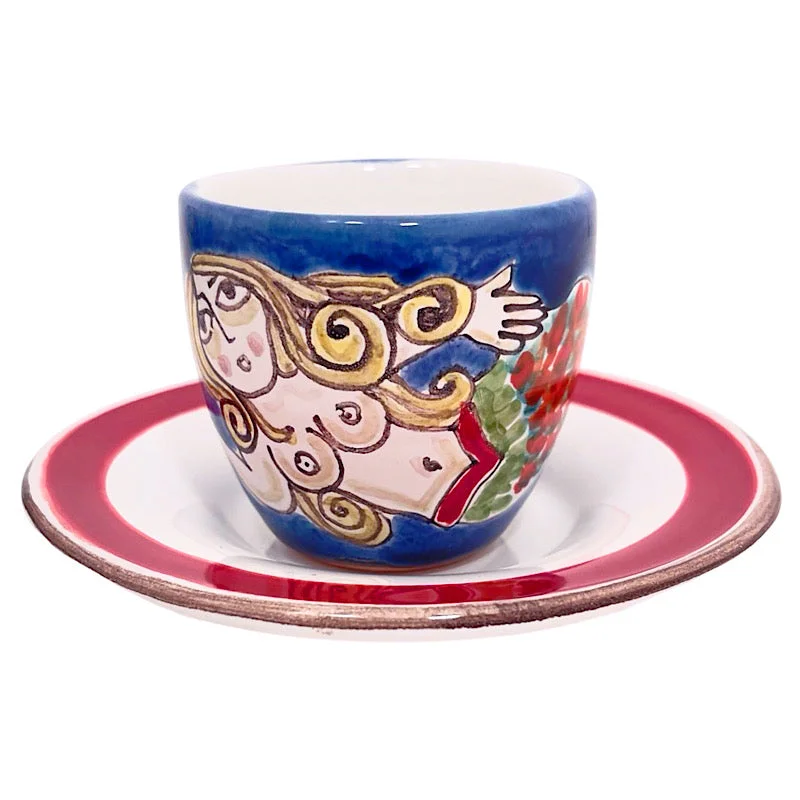 Mermaid Espresso Cup & Saucer