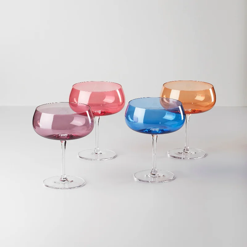 True Colors Cocktail Glasses, Set Of 4