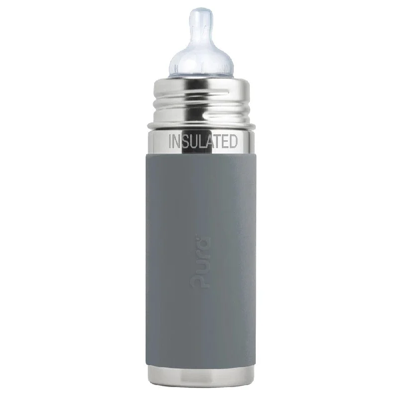 Pura Kiki Insulated Infant Bottle 260ml - Slate